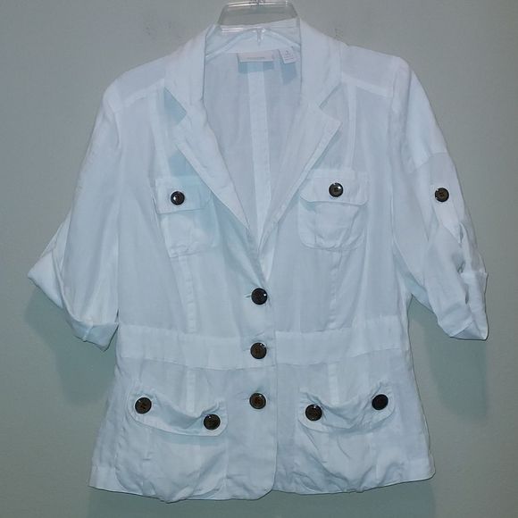 Chico's Linen jacket - Picture 1 of 4